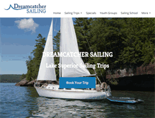 Tablet Screenshot of dreamcatcher-sailing.com